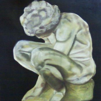 Pintura intitulada "Estátua" por Sara Vieira, Obras de arte originais, Óleo