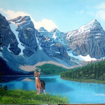 Painting titled "Le montagne" by Gordan Sarcevic, Original Artwork