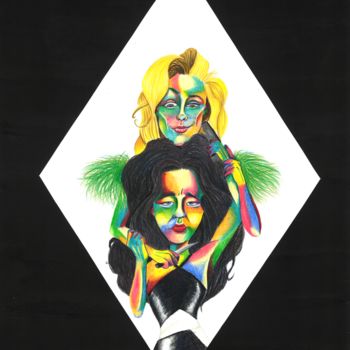 Dessin intitulée "Killing Eve" par Sarah Cimperman, Œuvre d'art originale, Crayon