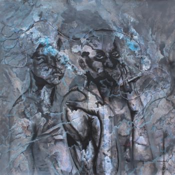 Pittura intitolato "Corruption" da Sardoine Mia, Opera d'arte originale, Acrilico