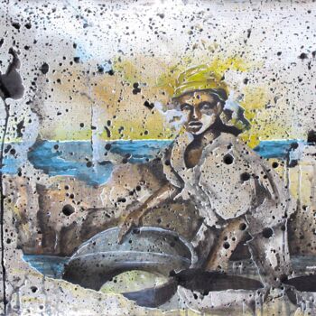 Malarstwo zatytułowany „The riverside” autorstwa Sardoine Mia, Oryginalna praca, Akryl