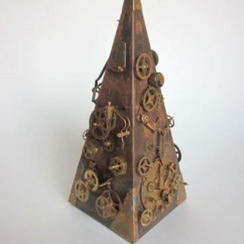 Escultura intitulada "La pyramide" por Sarian, Obras de arte originais, Metais