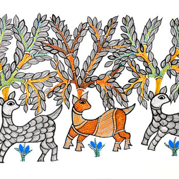 "Tree Of Life 2" başlıklı Tablo Sarita Dhurvey tarafından, Orijinal sanat, Akrilik