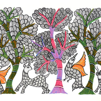 "Tree Of Life 5" başlıklı Tablo Sarita Dhurvey tarafından, Orijinal sanat, Akrilik