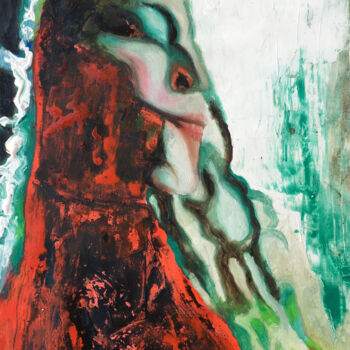 Pittura intitolato "The Empress" da Sarita Nanni, Opera d'arte originale, Olio