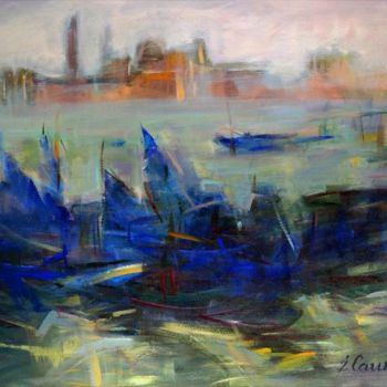 Schilderij getiteld "A morning in S.Marc…" door Sarmite Caune, Origineel Kunstwerk