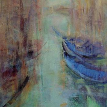 Painting titled "Rio Veneziano" by Sarmite Caune, Original Artwork