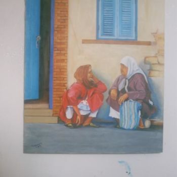 Painting titled "fee mieux dehors" by Med Talagoud, Original Artwork