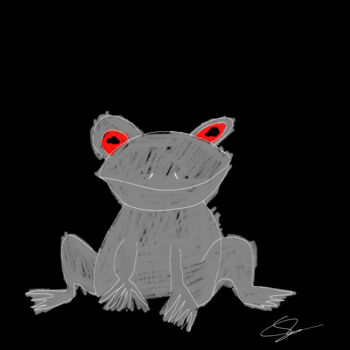 "frog" başlıklı Dijital Sanat Saša T tarafından, Orijinal sanat, Dijital Resim