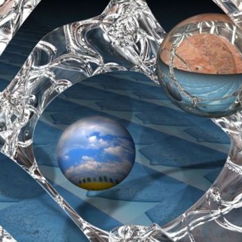 Digitale Kunst mit dem Titel "Aquatron2" von Sascheen, Original-Kunstwerk