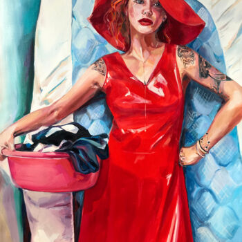 Pintura intitulada "BE A WOMAN" por Sasha Robinson, Obras de arte originais, Óleo