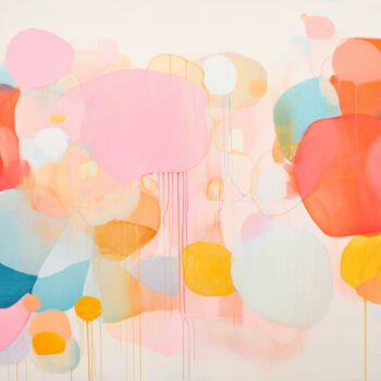 Цифровое искусство под названием "Pale abstract with…" - Sasha Robinson, Подлинное произведение искусства, Цифровая живопись