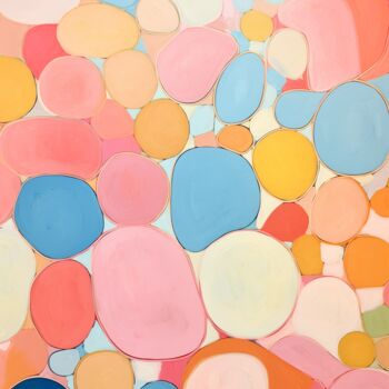 Arts numériques intitulée "Peach Fuzz small ci…" par Sasha Robinson, Œuvre d'art originale, Peinture numérique