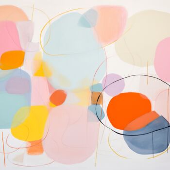 Digitale Kunst getiteld "Soft colors and air…" door Sasha Robinson, Origineel Kunstwerk, Acryl