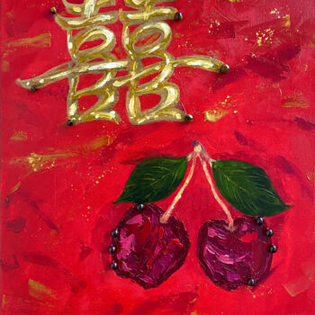 Peinture intitulée "Cherry Shuangti" par Sasha Snegir, Œuvre d'art originale, Huile Monté sur Châssis en bois