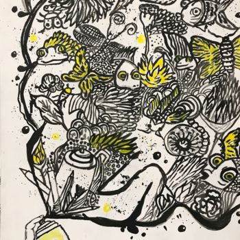 Pintura titulada "Ink World" por Nezabyvaemo, Obra de arte original, Acrílico