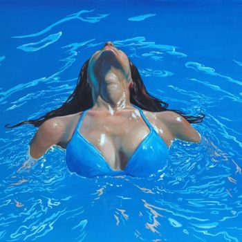 Painting titled "Splash 13" by Sasha Sokolova, Original Artwork, Oil