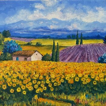 Pintura titulada "Provence" por Sasha Solomon, Obra de arte original, Oleo