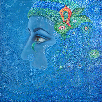 Картина под названием "The world in my mind" - Satalx, Подлинное произведение искусства, Масло