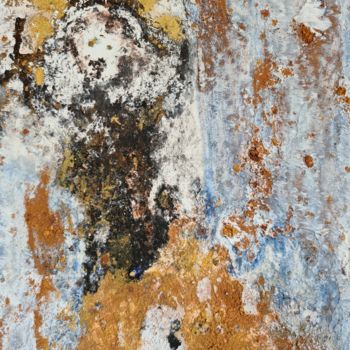 Schilderij getiteld "Juli,une carmelite" door Françoise Pinton Platen, Origineel Kunstwerk, Acryl
