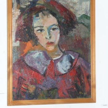 Malerei mit dem Titel "Marina's portrait" von Satenik Hovhannisyan, Original-Kunstwerk