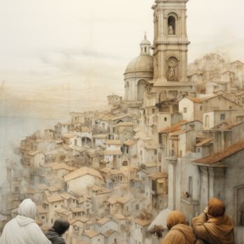 Pittura intitolato "Views 5.2461 No. 1" da Satori No Michi, Opera d'arte originale, Acrilico