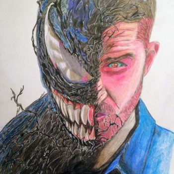 Dessin intitulée "We Are Venom" par Satwik Sengupta, Œuvre d'art originale, Crayon
