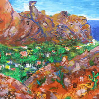 Картина под названием "La Gomera 13 - "La…" - Satyam Art, Подлинное произведение искусства, Акрил