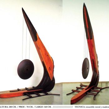 Sculpture titled "puerto atardecer" by Saucestoickoff, Original Artwork, Mixed Media