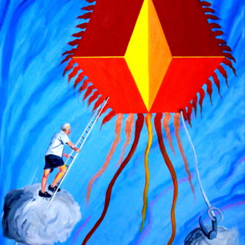 Peinture intitulée "Mejor me voy" par Saúl Nagelberg, Œuvre d'art originale, Huile