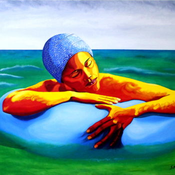 Pintura titulada "En paz" por Saúl Nagelberg, Obra de arte original, Oleo