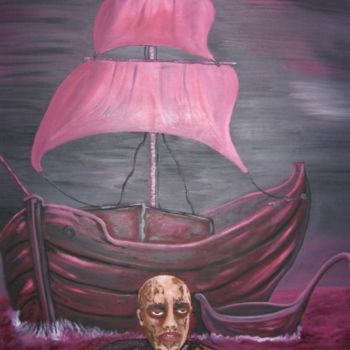 Peinture intitulée "Capitan Loco" par Saúl Nagelberg, Œuvre d'art originale, Huile