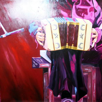 Картина под названием "Fuelle de la otra o…" - Saúl Nagelberg, Подлинное произведение искусства, Масло