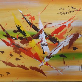 Painting titled "AUTOMNE" by Dany, Original Artwork, Acrylic