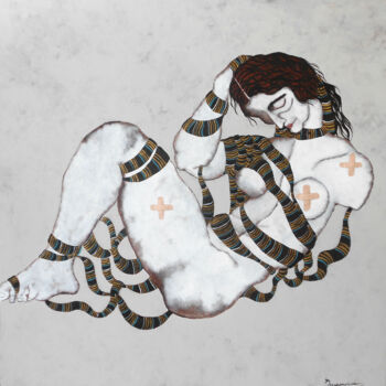 Peinture intitulée "Penelope espera" par Saurina Barrero, Œuvre d'art originale, Acrylique
