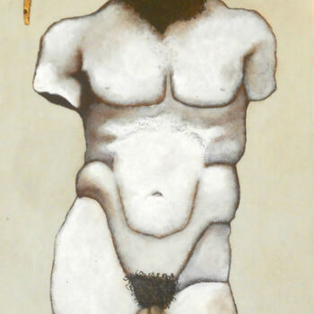 Pintura titulada "Minotauro con cuerp…" por Saurina Barrero, Obra de arte original, Acrílico
