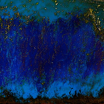 제목이 "La vie en bleu-or."인 미술작품 Fernand Sauthier로, 원작, 아크릴
