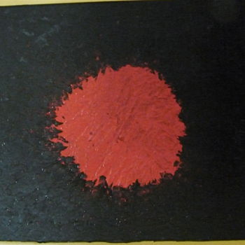 Pintura titulada "Soleil rouge" por Fernand Sauthier, Obra de arte original, Acrílico