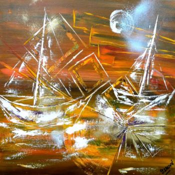 Painting titled "Voyage en Terre d'A…" by Sylvie Sauvé, Original Artwork