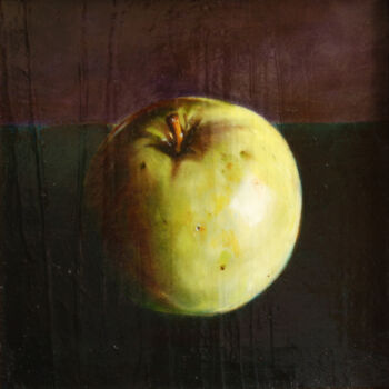 Peinture intitulée "apple" par Sava, Œuvre d'art originale, Huile