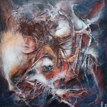 Painting titled "Confinement 2 (covi…" by Savary J-Louis, Original Artwork, Acrylic