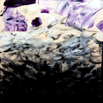 Painting titled "Purple frequencies…" by Saverio Filioli Uranio, Original Artwork, Acrylic
