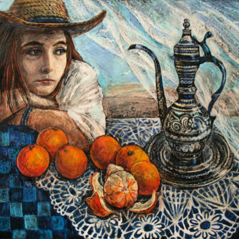 Peinture intitulée "South wind" par Roza Savinova, Œuvre d'art originale, Pastel