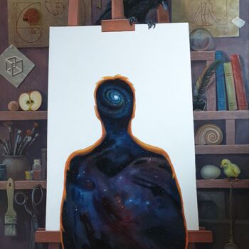 Картина под названием "Создатель" - Svetlana Savitskaya, Подлинное произведение искусства, Масло Установлен на Деревянная ра…