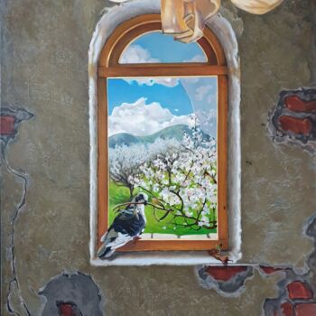 Картина под названием "Сonstantia de vita" - Svetlana Savitskaya, Подлинное произведение искусства, Масло Установлен на Дере…