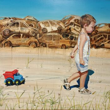 Картина под названием "Next generation" - Svetlana Savitskaya, Подлинное произведение искусства, Масло Установлен на Деревян…