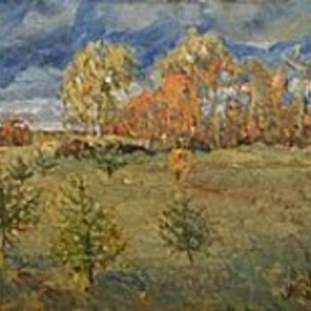 Картина под названием "October (октябрь)" - Mihail Savitsky, Подлинное произведение искусства