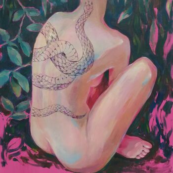 Malerei mit dem Titel "Eva" von Elena Sayapina, Original-Kunstwerk, Acryl