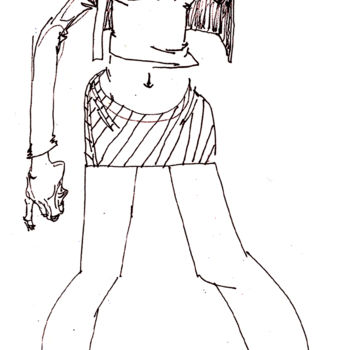 Drawing titled "femme-29.jpg" by Saycyl, Original Artwork