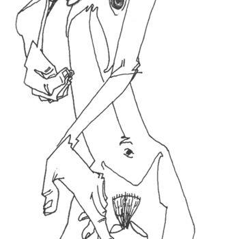 Disegno intitolato "nu-femme-20.jpg" da Saycyl, Opera d'arte originale